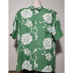 Kahala Short Sleeve Hawaiian Shirt Button-up Size Large  with Front Pocket